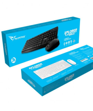 Alcatroz Xplorer Air 6600 Wireless 24g Keyboard Mouse Combo With Concave Design Keycaps